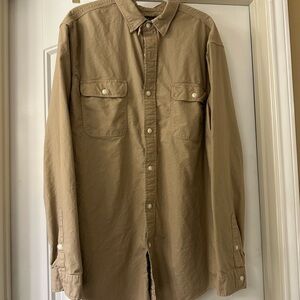 Polo Ralph Lauren Men's Tan Button-Down Shirt EUC size XXL rare